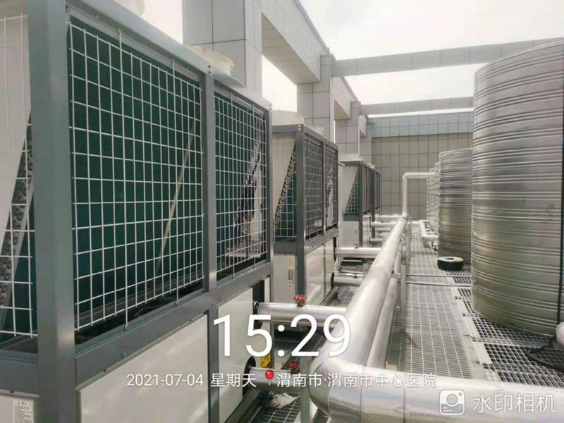 渭南市中心医院80吨热水，综合楼4台30匹＋住院楼4台10匹